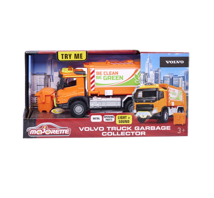 Majorette Volvo Camion de Gunoi cu Lumini și Sunete