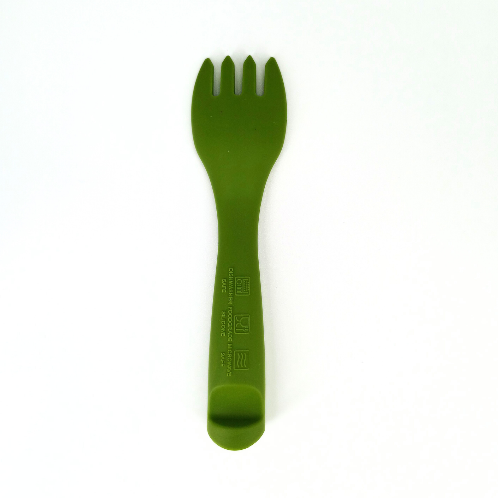 Furculiță Silicon Copii Coccorito Green - Sigură