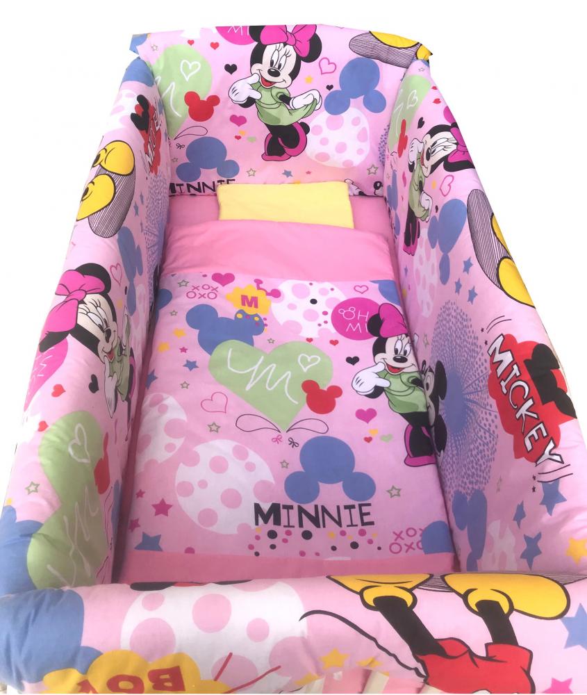 Lenjerie Pat Minnie Mouse 120x60 Deseda - imagine 3