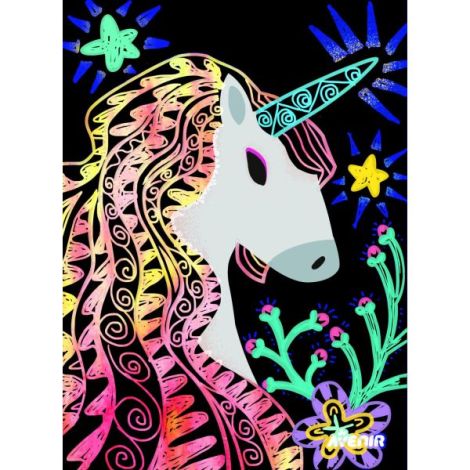 Set Scratch Art Unicorni Avenir | Joc Creativ 3+ - imagine 4