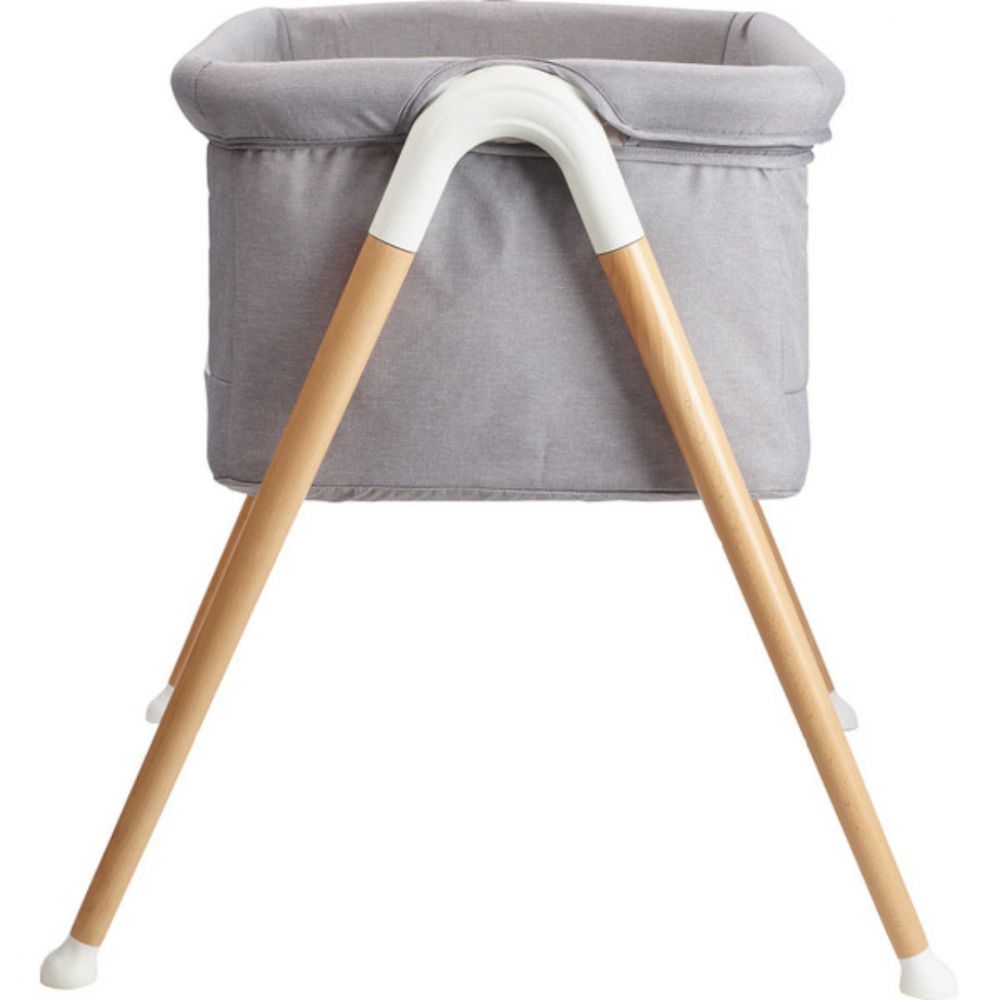 Patut BabyGo Goodnight Grey Lemn, Design Modern - imagine 2
