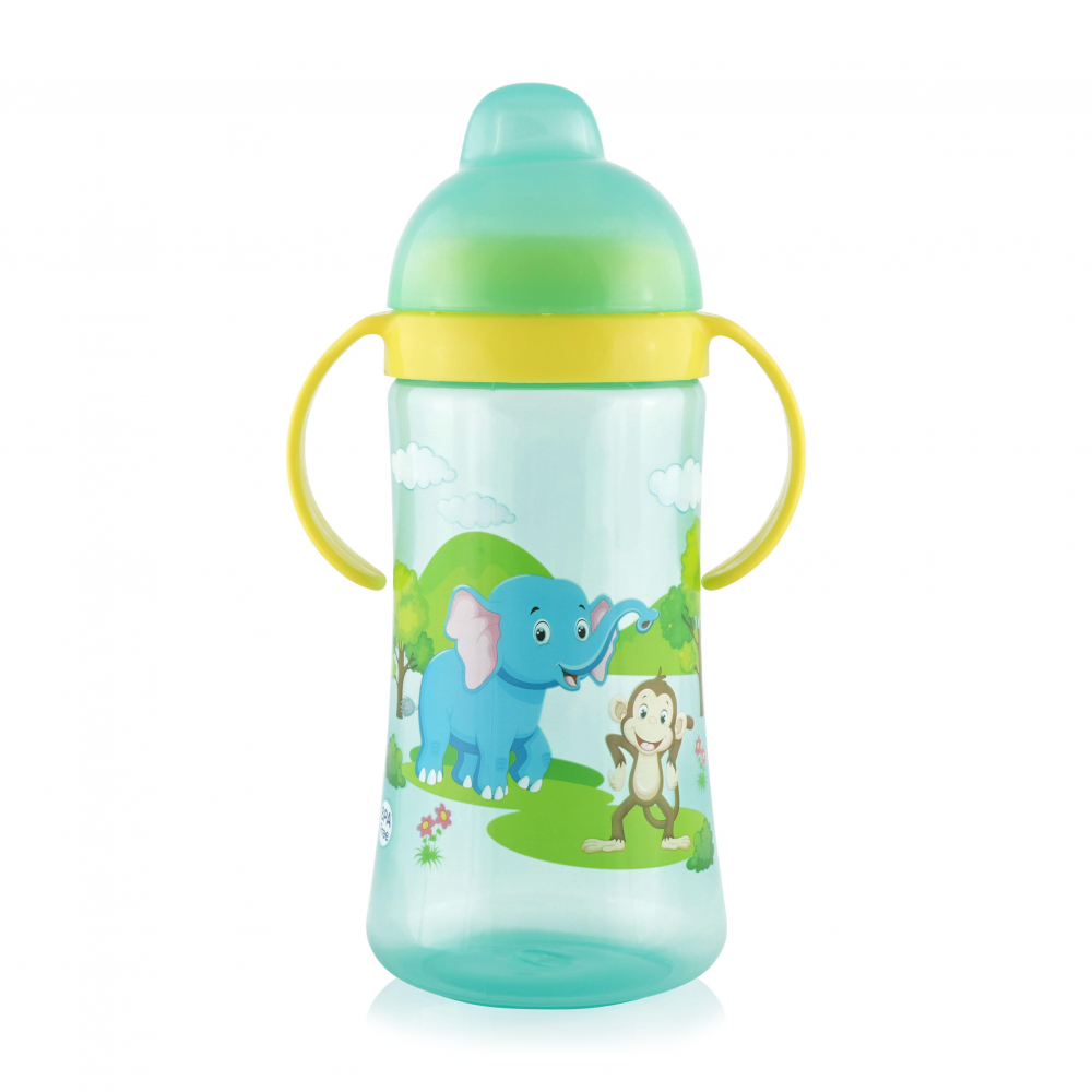 Cana Sport Lorelli 330 ml, 9 luni+, Manere, Green - imagine 2