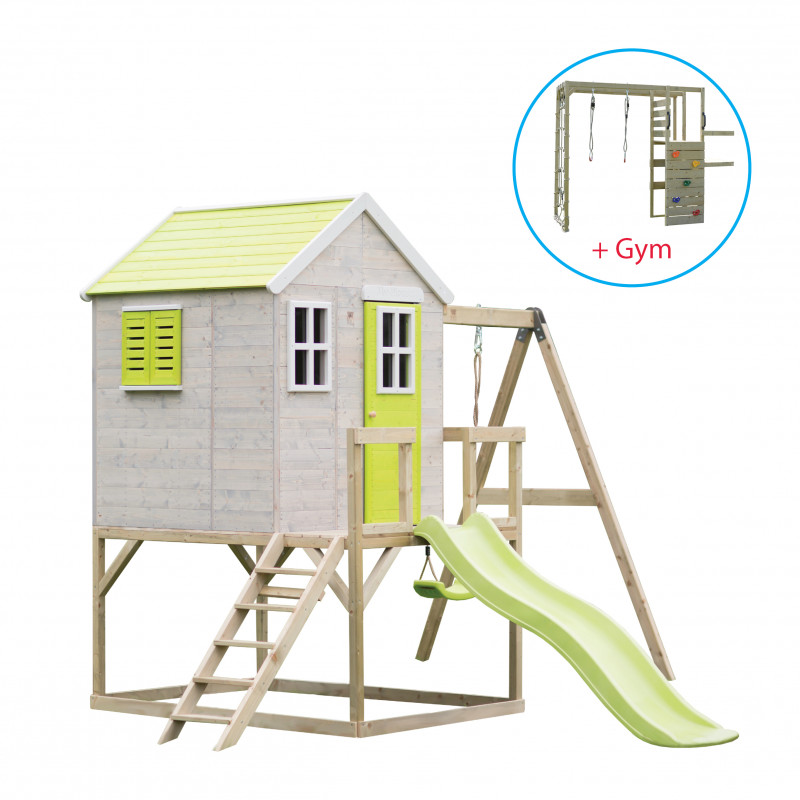 Casuta Gradina Lodge cu Tobogan Wendi Toys - imagine 6