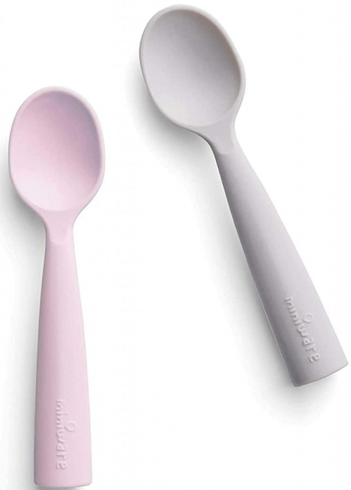 Set Lingurițe Miniware Grey, Hrană Independentă - imagine 4