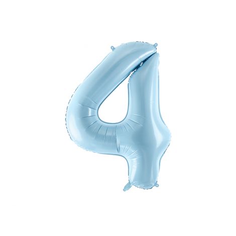 Balon Cifra 4 Bleu Party Deco - Decor Petrecere