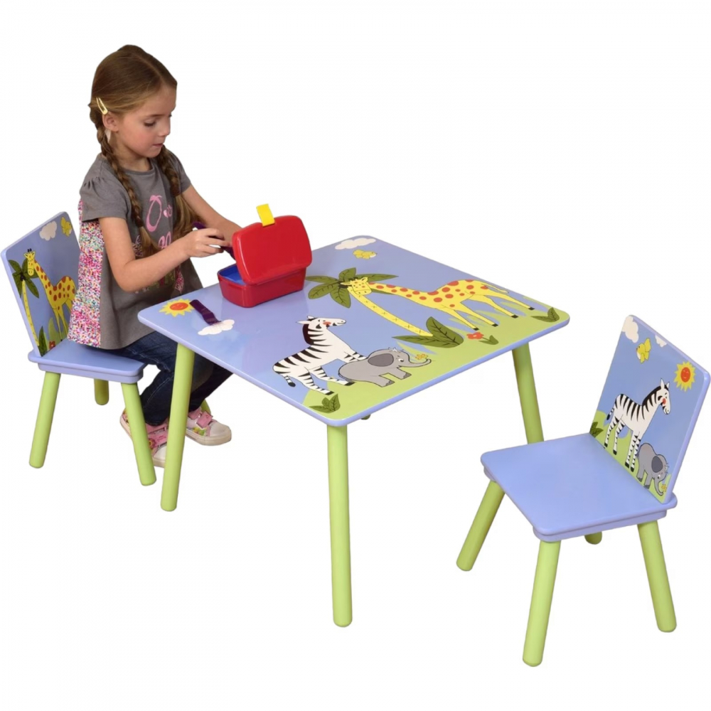 Set Masă și 2 Scaune Ginger Home Savanna Lemn - imagine 6