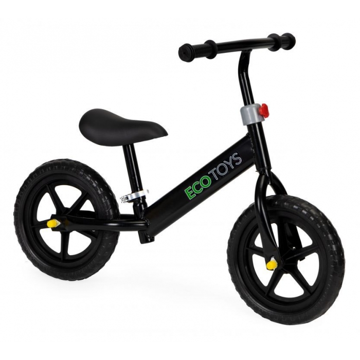 Bicicleta Ecotoys fără pedale, 3 ani+, Negru - imagine 5
