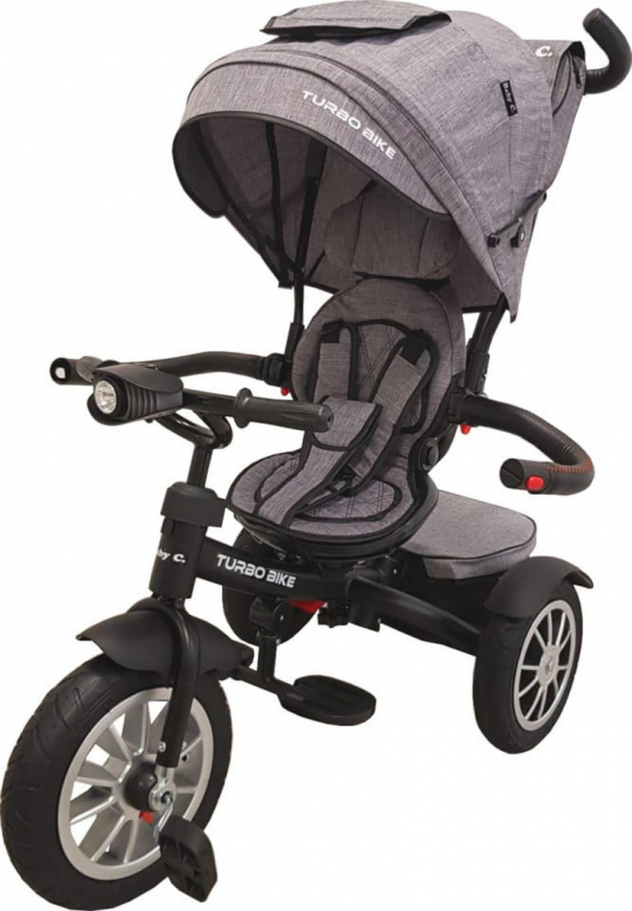 Tricicleta Baby Care Turbo Bike Gri Jeans