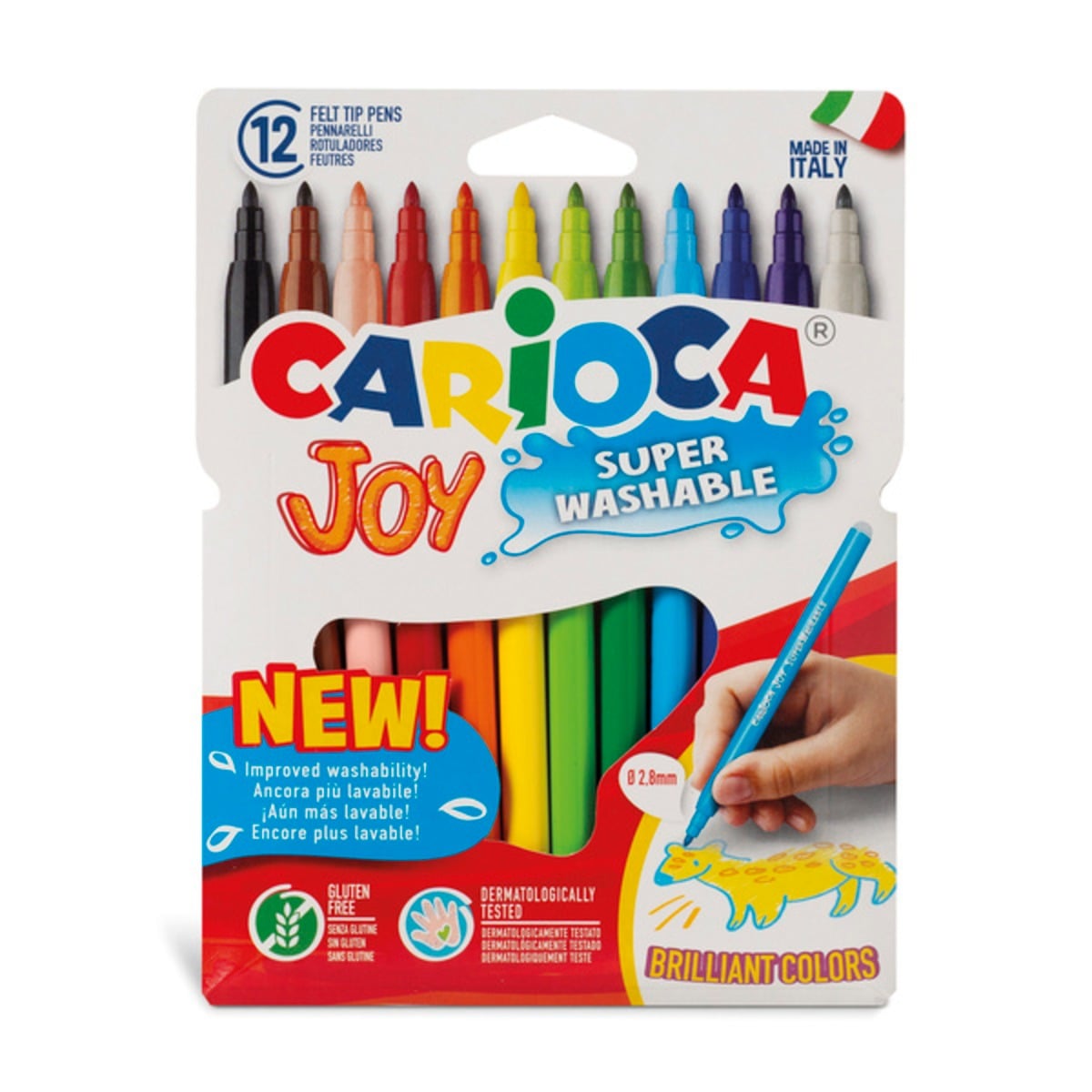 Set 12 carioci super lavabile Carioca Joy