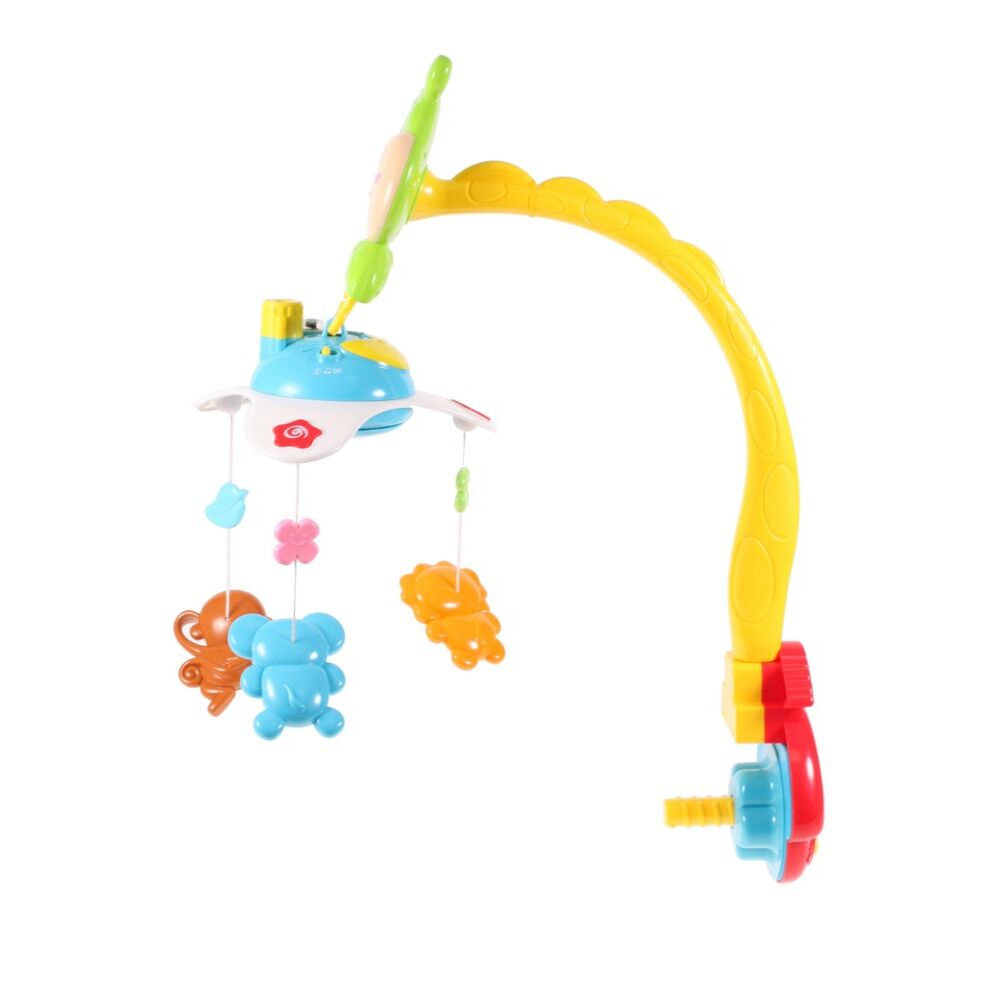 Carusel Muzical cu Proiector Green Giraffe Malplay
