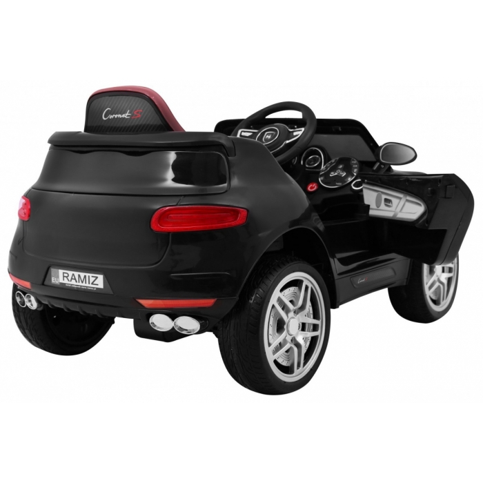 Masinuta Electrica Turbo-S Negru, 60W, Ramiz - imagine 3