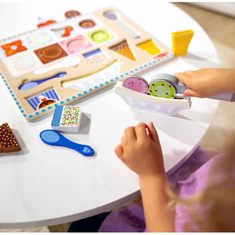 Melissa & Doug Puzzle Magnetic Înghețată 2-5 ani - imagine 6
