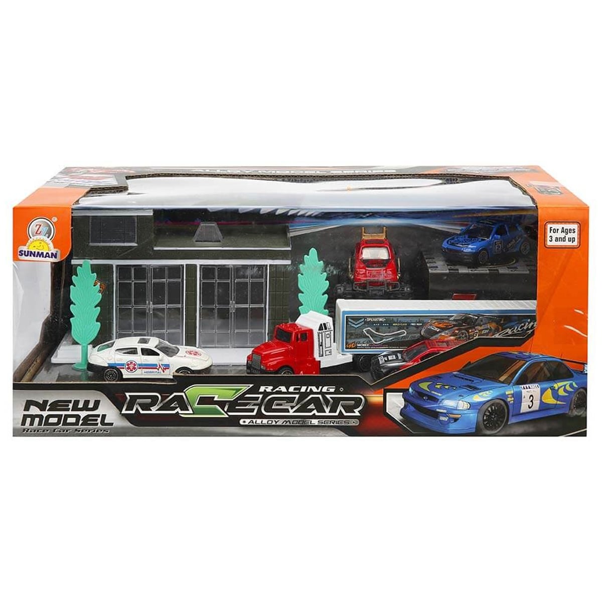 Set Garaj Pit Stop cu 5 Masini Maxx Wheels