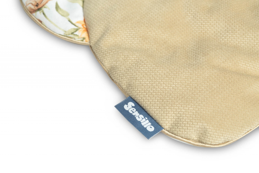 Set pernă pilotă Sensillo Teddy Beige antialergic