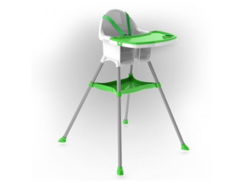 Scaun de masă Mykids Verde, cu blat detașabil