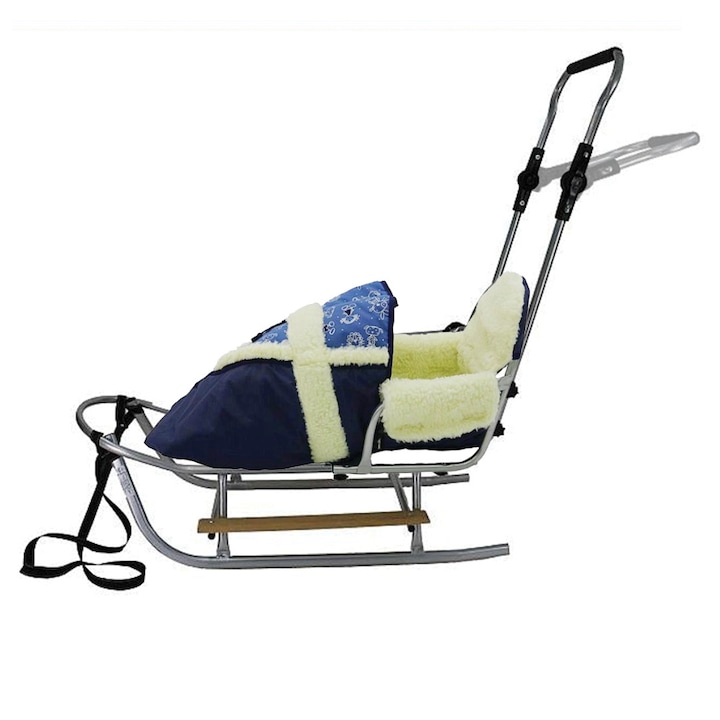 Sanie Arya Kids Copii cu Sac Imblanit și Împingător - imagine 5