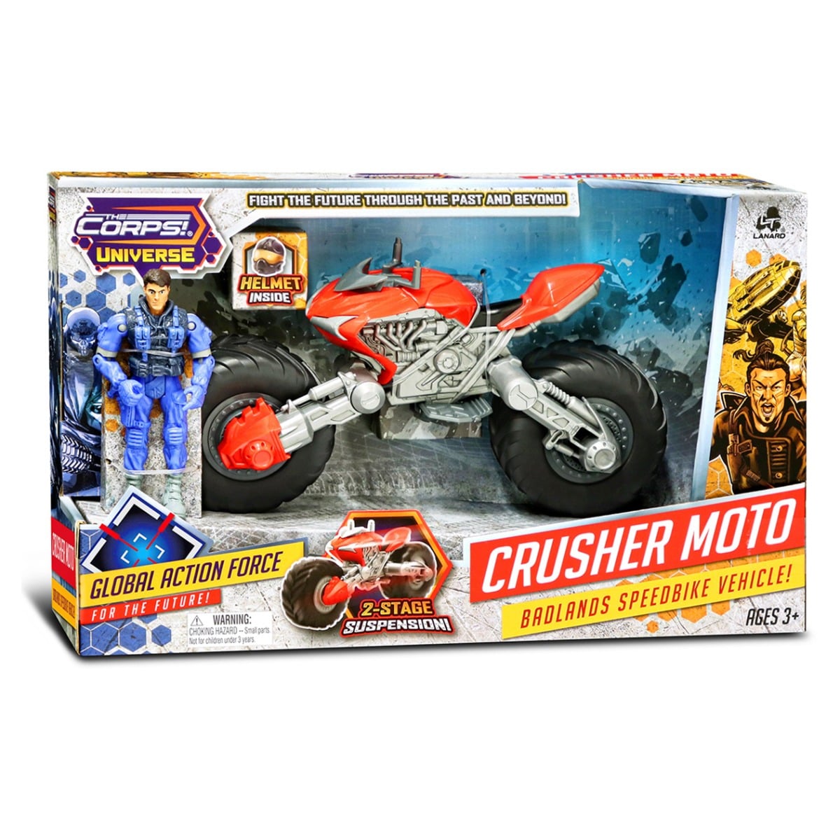 Set Motocicleta Crusher Moto Lanard Toys