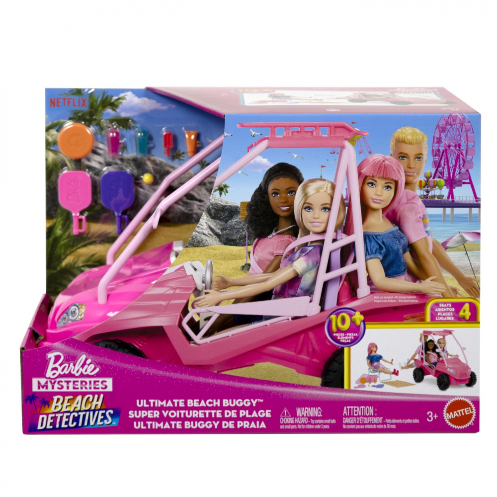 Barbie Mysteries Buggy Detectivi Plajă Mattel
