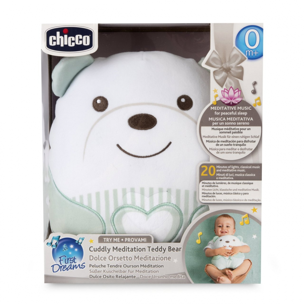 Ursulet Chicco First Dreams Verde cu Lumini și Melodii - imagine 4