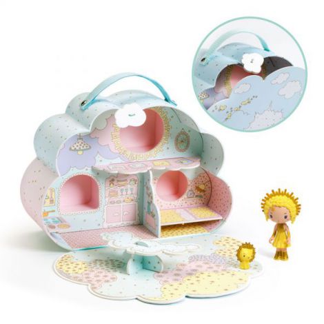 Djeco Tinyly Sunny si Mia cu Casuță Nor