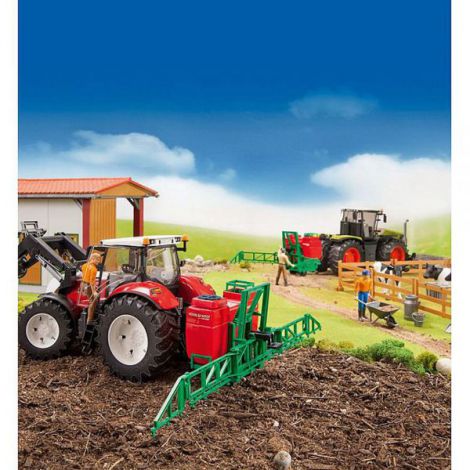 BRUDER Tractor Claas Xerion 5000 - Direcție 4×4 - imagine 3