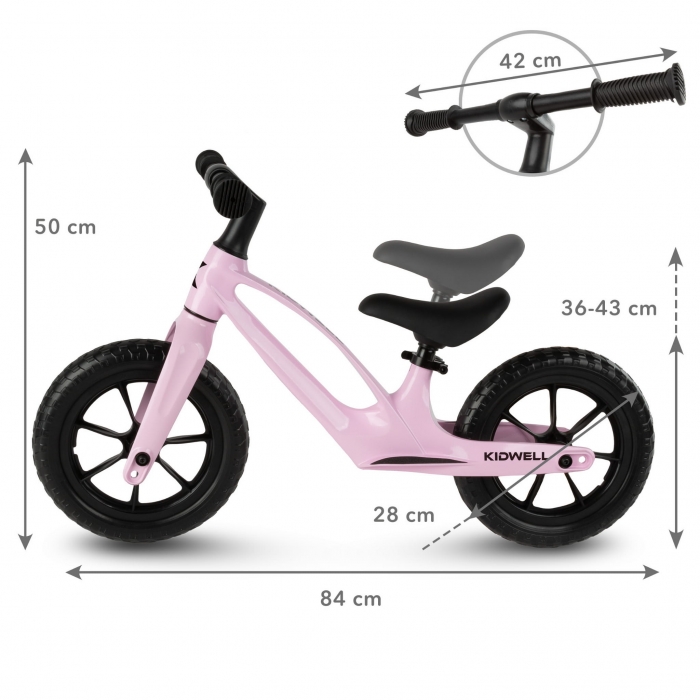 Kidwell Vito Roz - Bicicleta Fara Pedale Ușoară - imagine 8