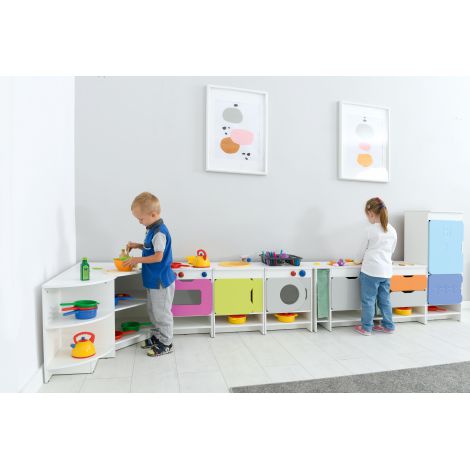 Bucătărie de Joacă Quadro Alb | Moje Bambino - imagine 8