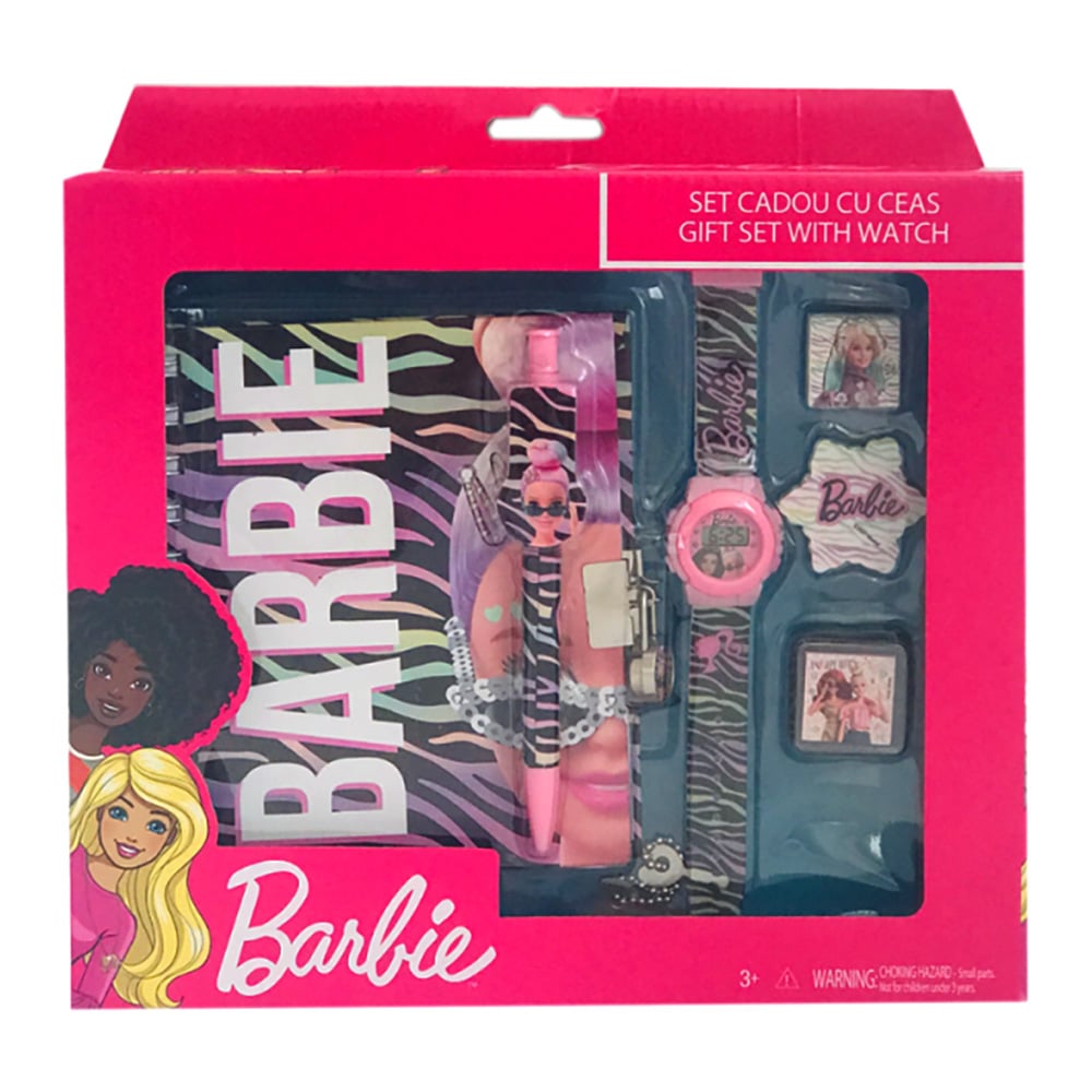 Set Cadou Barbie cu Ceas și Agenda