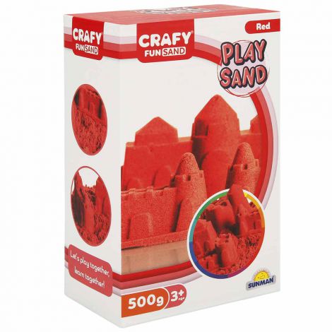 Nisip Kinetic Crafy Fun Sand, 500 g, Rosu - imagine 2