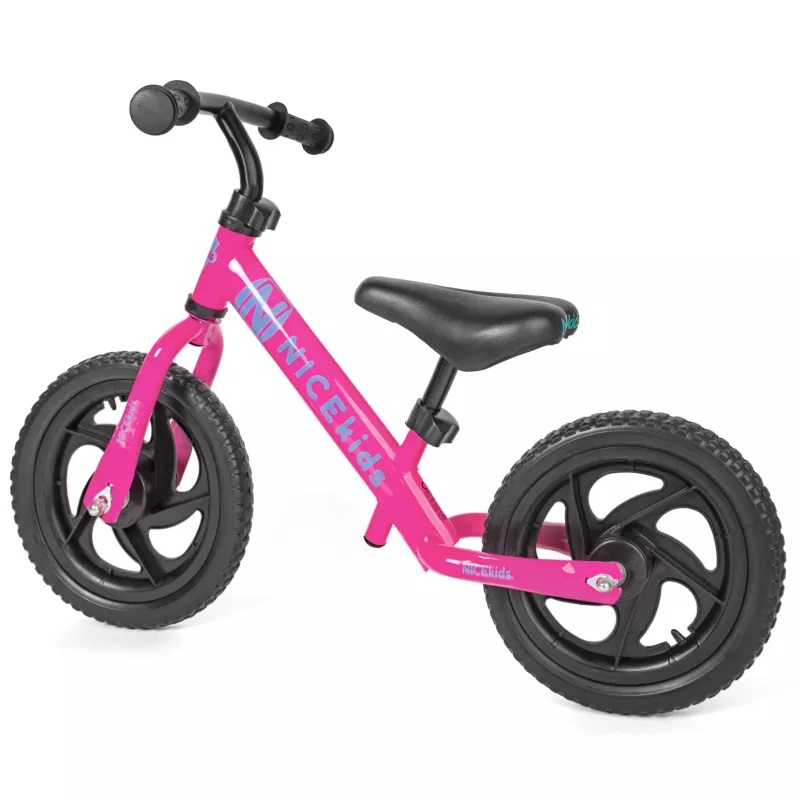 Bicicleta fara pedale Nice Kids Pink 12 - imagine 4