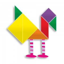 Tangram Magnetic Miniland | Stimulează Creativitatea - imagine 3