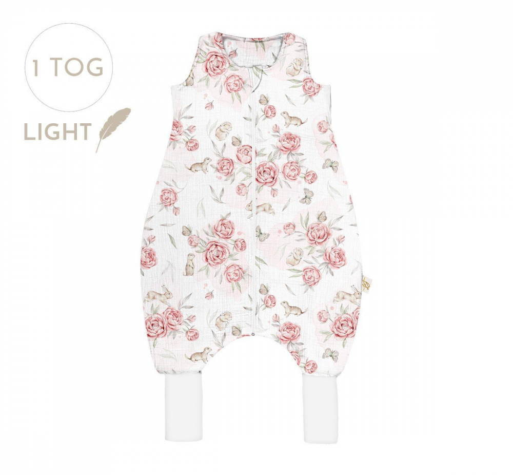 Sac Dormit Bumbac Muselina Peony Dreamland Babysteps - imagine 8