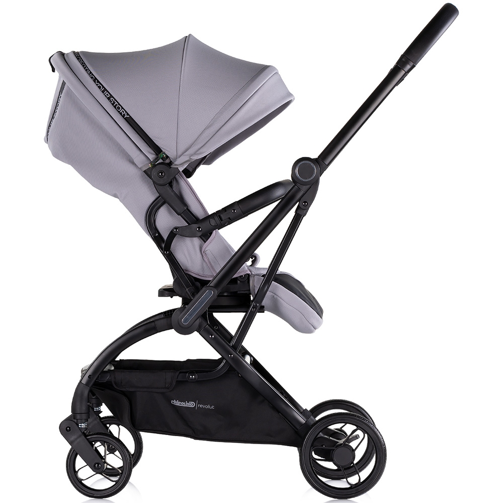 Chipolino Revolut Cloud Grey - Carucior cu sezut rotativ 360° - imagine 3