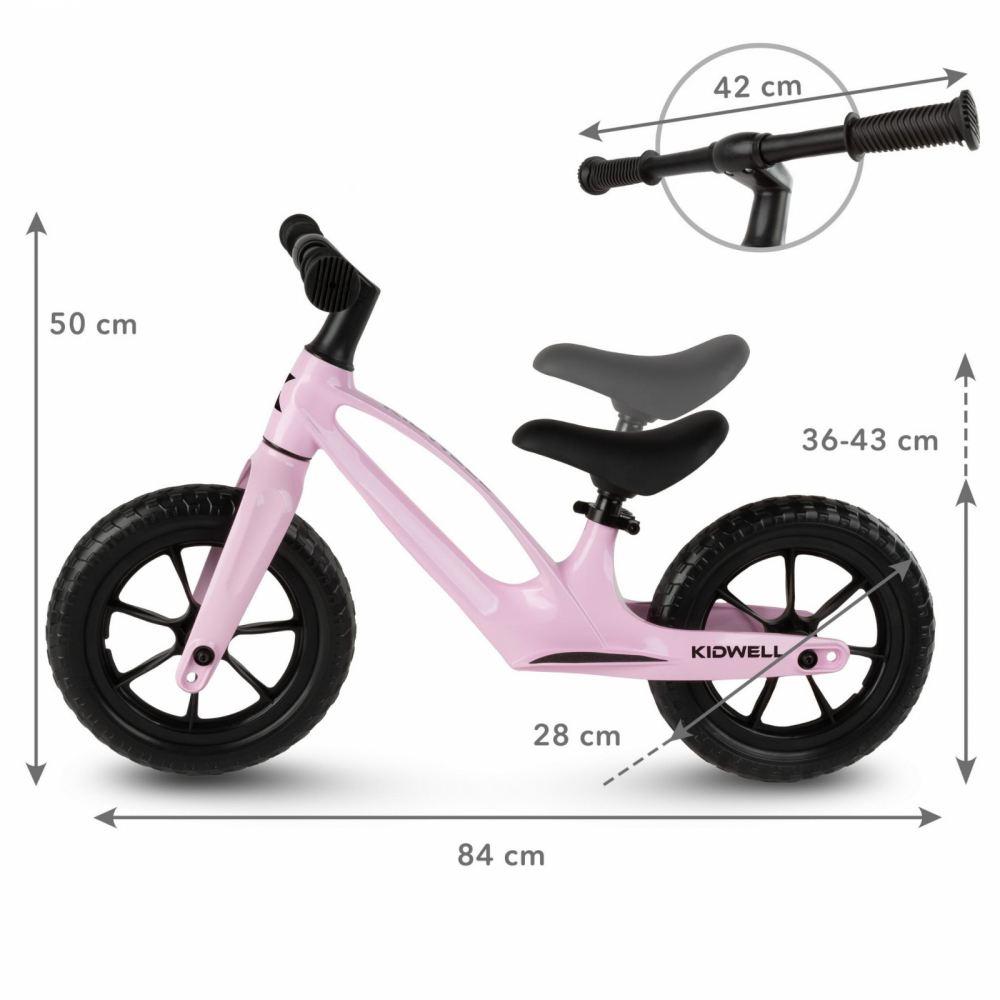 Bicicletă Echilibru Kidwell Vito Pink - Ușoară - imagine 3