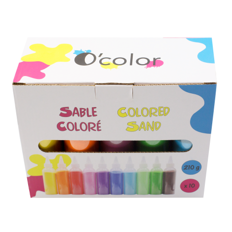 Set 10 culori nisip Ocolor - Extrafin creativ - imagine 2