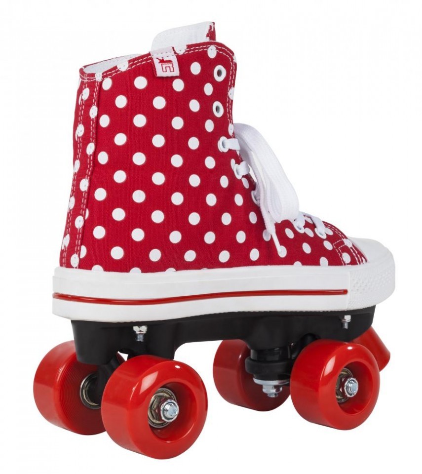 Role Rookie Canvas High Polka Dots Rosu 35