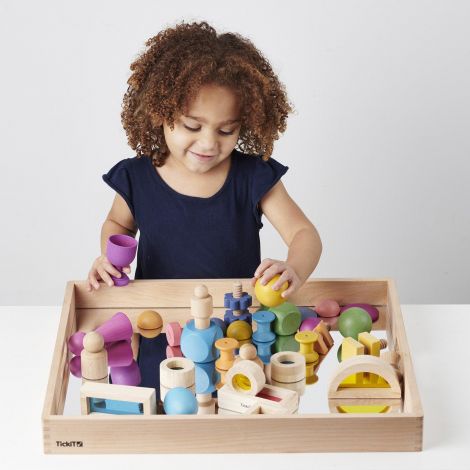 Tavă senzorială Tickit cu oglindă - Joc educativ - imagine 6