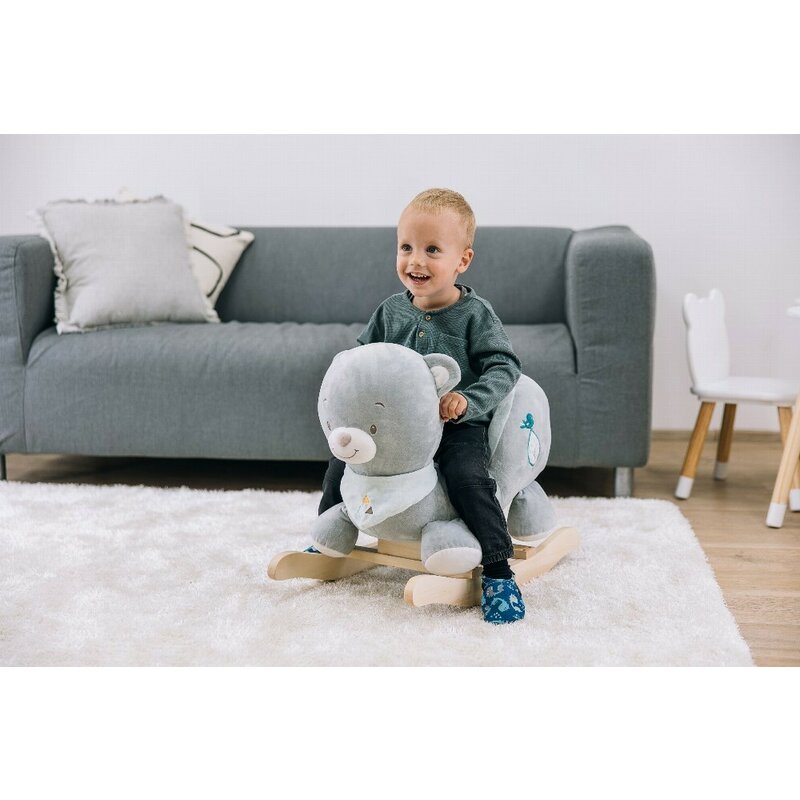 Balansoar Max the Bear Free2Play - Lemn Albastru - imagine 8