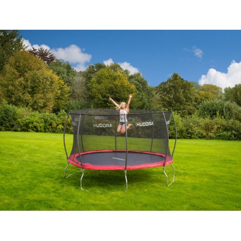 Trambulina Hudora Fantastic 400 cm, 100kg, cu Plasa Protectie - imagine 5