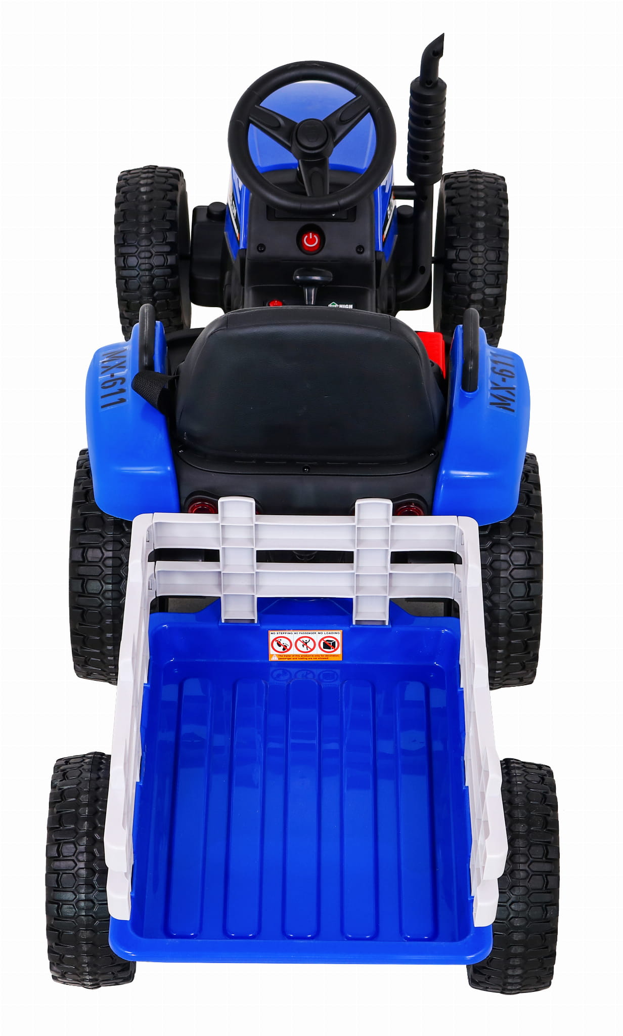 Tractor Electric Copii cu Remorcă Albastru Autokids - imagine 5