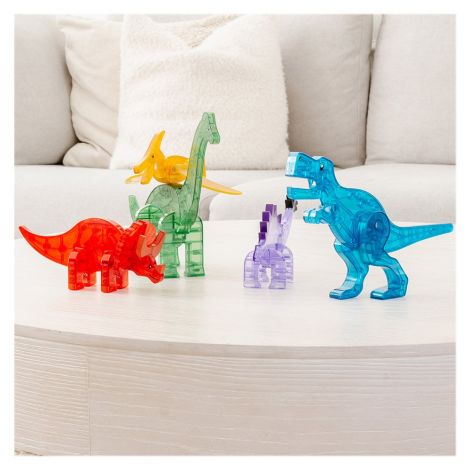 Magna-Tiles Dinos - 5 Figurine Magnetice - imagine 3