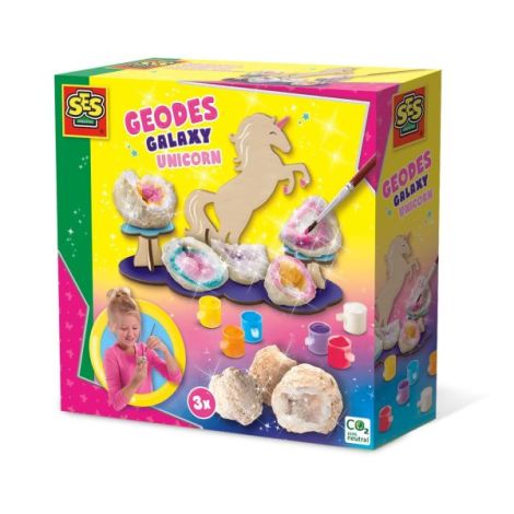 Set Pictat Geode Unicorn Ses Creative