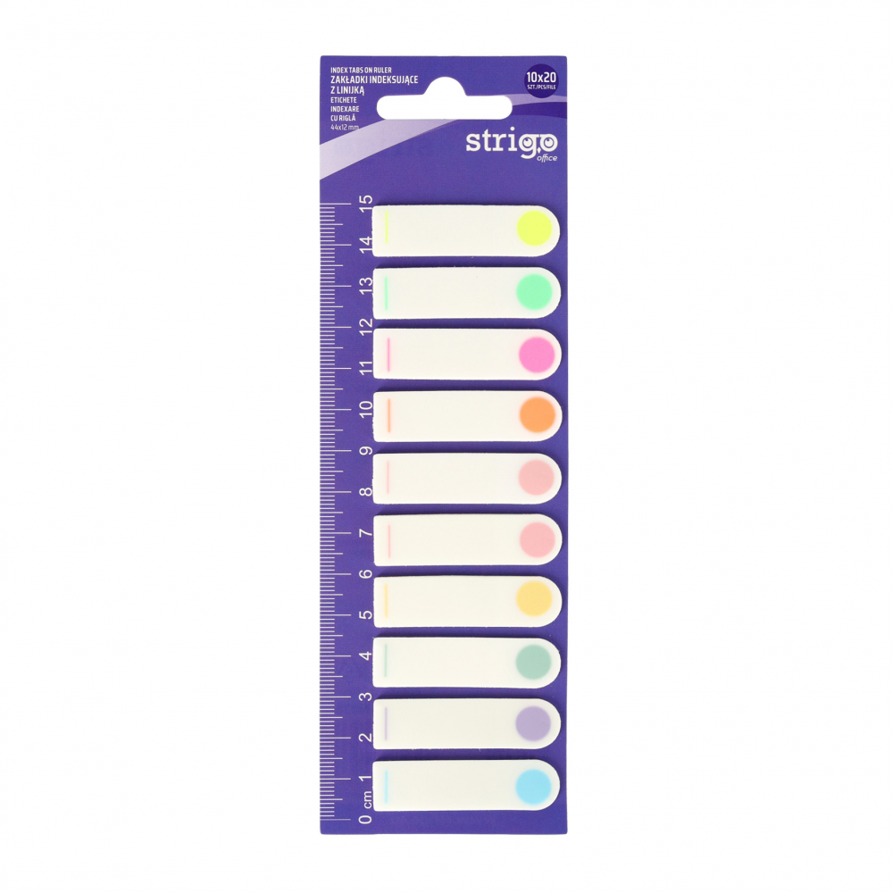 Etichete Indexare Strigo 10A, 20 File, 10 Culori