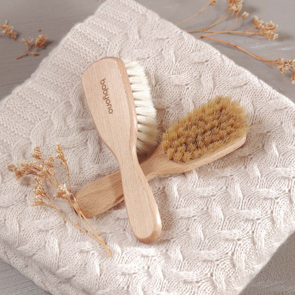 Perie Bebelusi Babyono din Lemn cu Peri Naturali - imagine 5