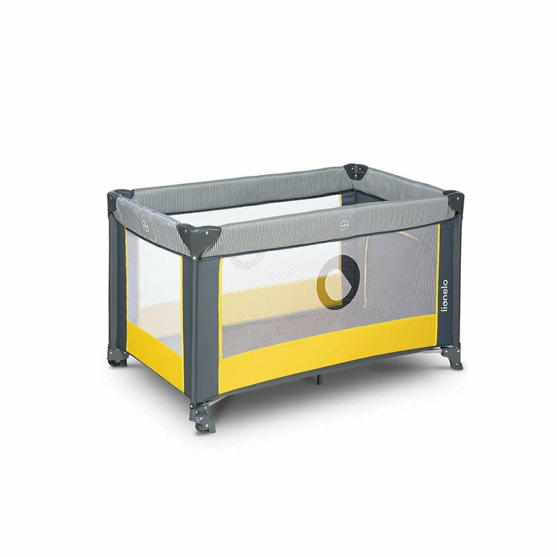 Patut Pliant Lionelo Stefi, 120x60 cm, Galben - imagine 4