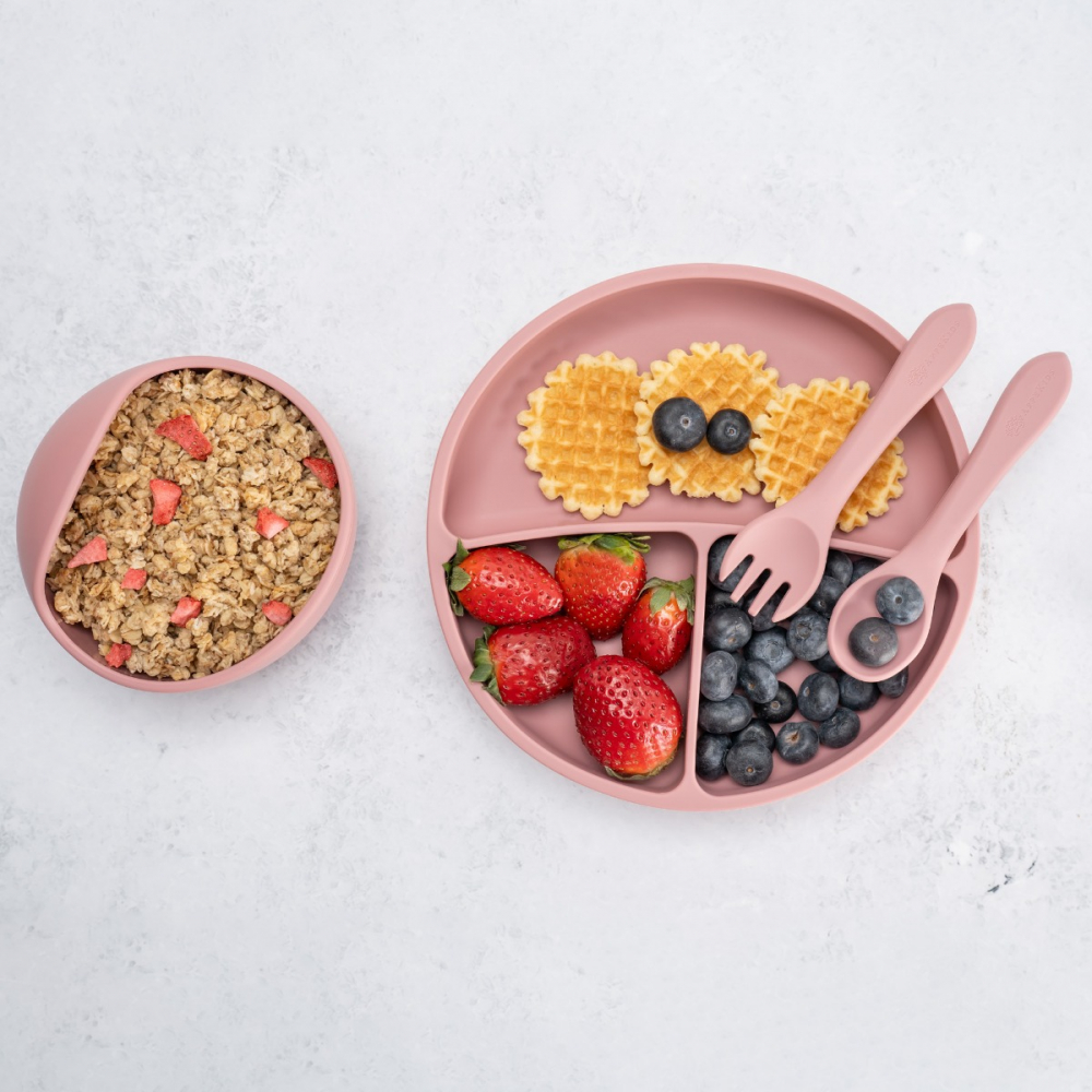 Set Diversificare AppeKids Silicon Old Rose - imagine 5