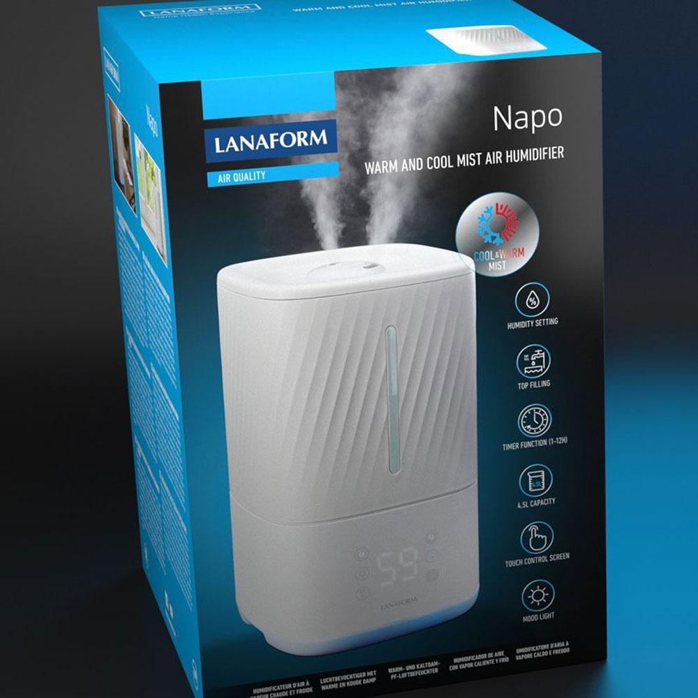 Umidificator Napo Lanaform, 4.5L, Control Umiditate - imagine 3