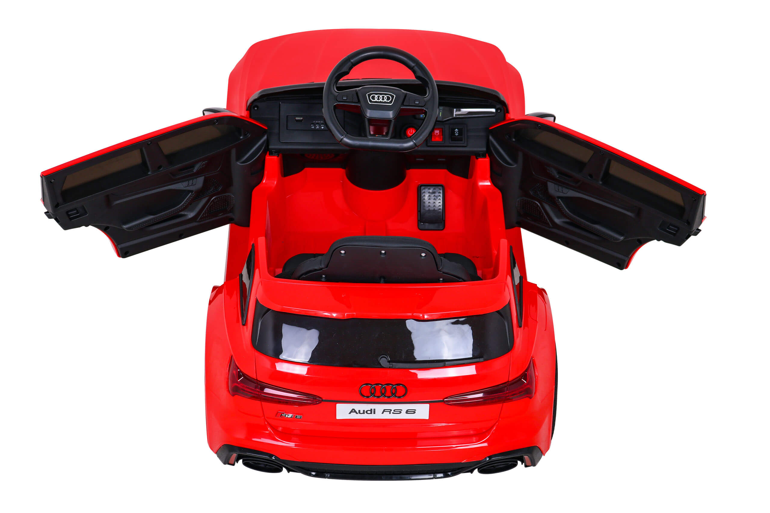 Mașinuță Electrică Audi RS6 12V Roșu - imagine 5