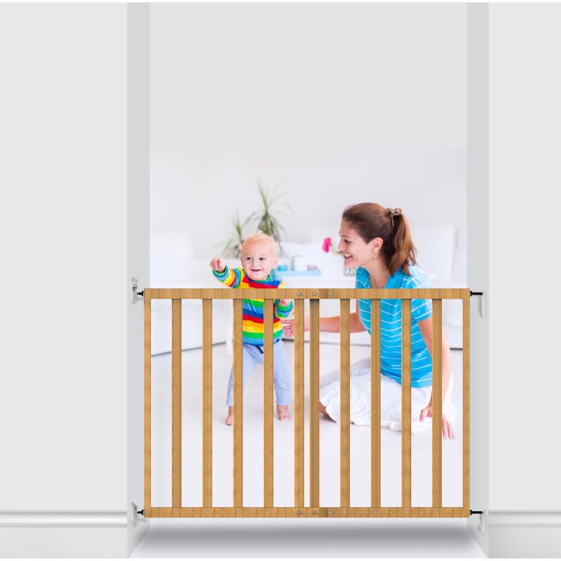 Poarta Siguranta Extensibila Noma 64-100cm Lemn - imagine 2