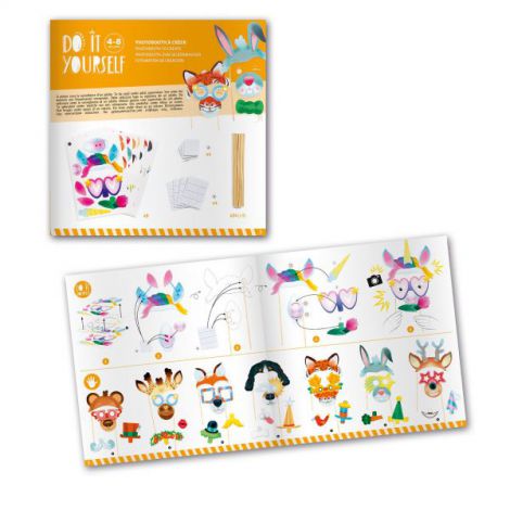Set DIY Djeco Măști Petrecere Creativ - imagine 2